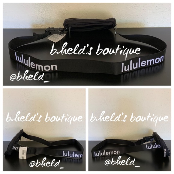 lululemon Everywhere Belt Bag *Wordmark in Black/White Lettering OS New NWT - Picture 15 of 16